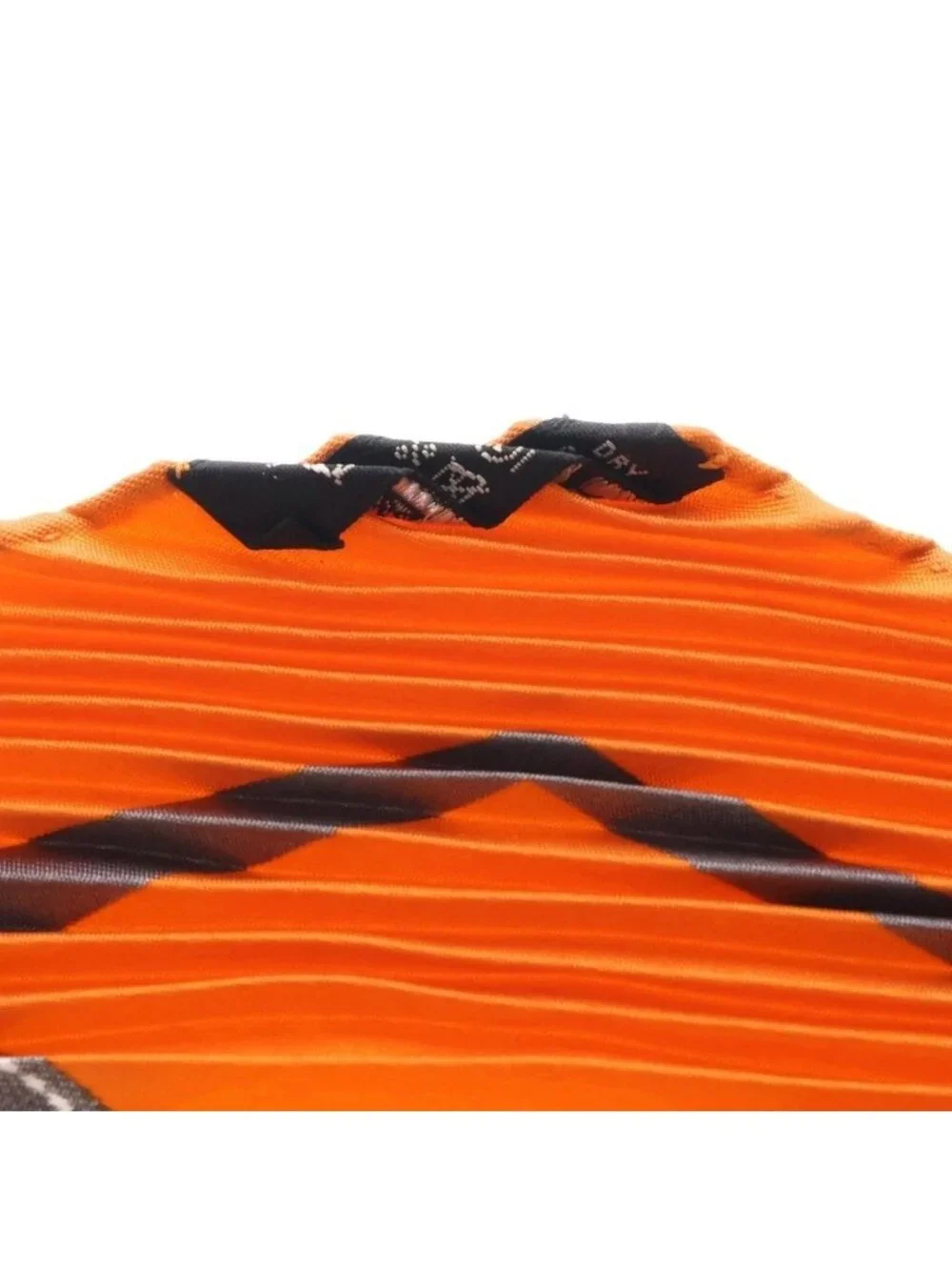 Hermes Carre 90 Scarf Pleated Bolduc Silk Orange - Picture 4 of 6